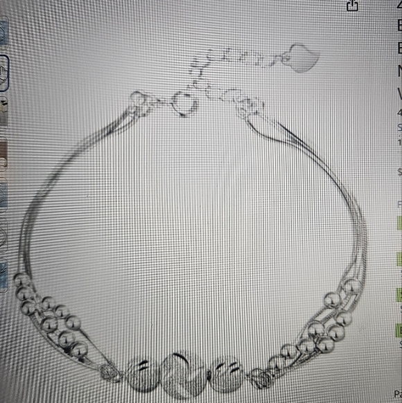 NWT Dagerwz Elegant Silver Heart & Zircon Adjustable Silver Bracelet - Picture 2 of 9